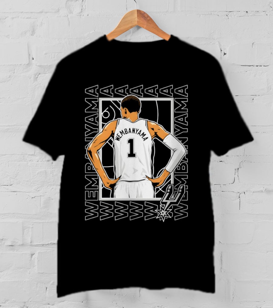 Victor Wembanyama San Antonio Spurs Number 1 NBA Basketball Player 2026 T-Shirt