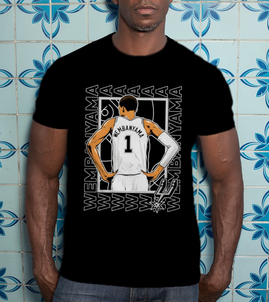 Victor Wembanyama San Antonio Spurs Number 1 NBA Basketball Player 2026 T-Shirt