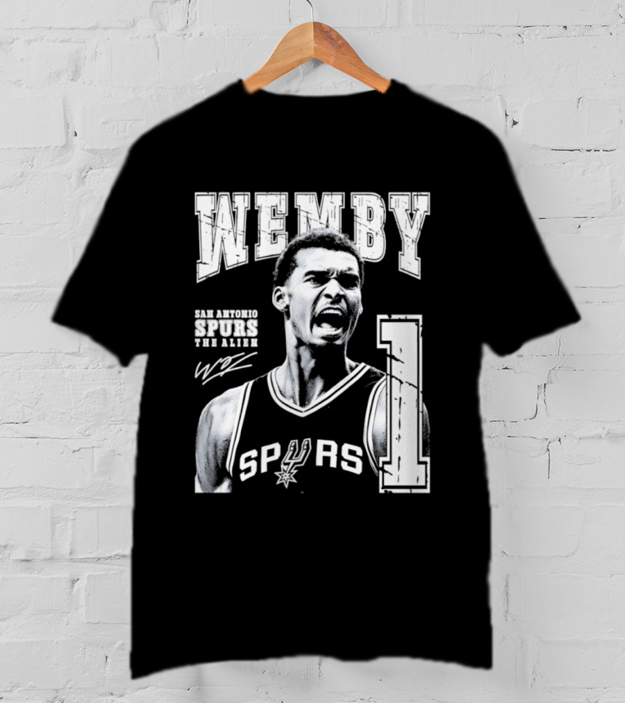 Wemby San Antonio Spurs The Alien 1 Victor Wembanyama Basketball T-Shirt