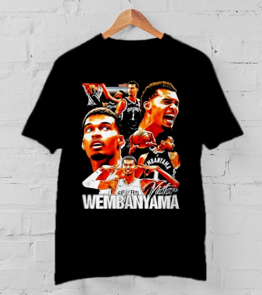 Victor Wembanyama Spurs Basketball Hero Collection T-Shirt