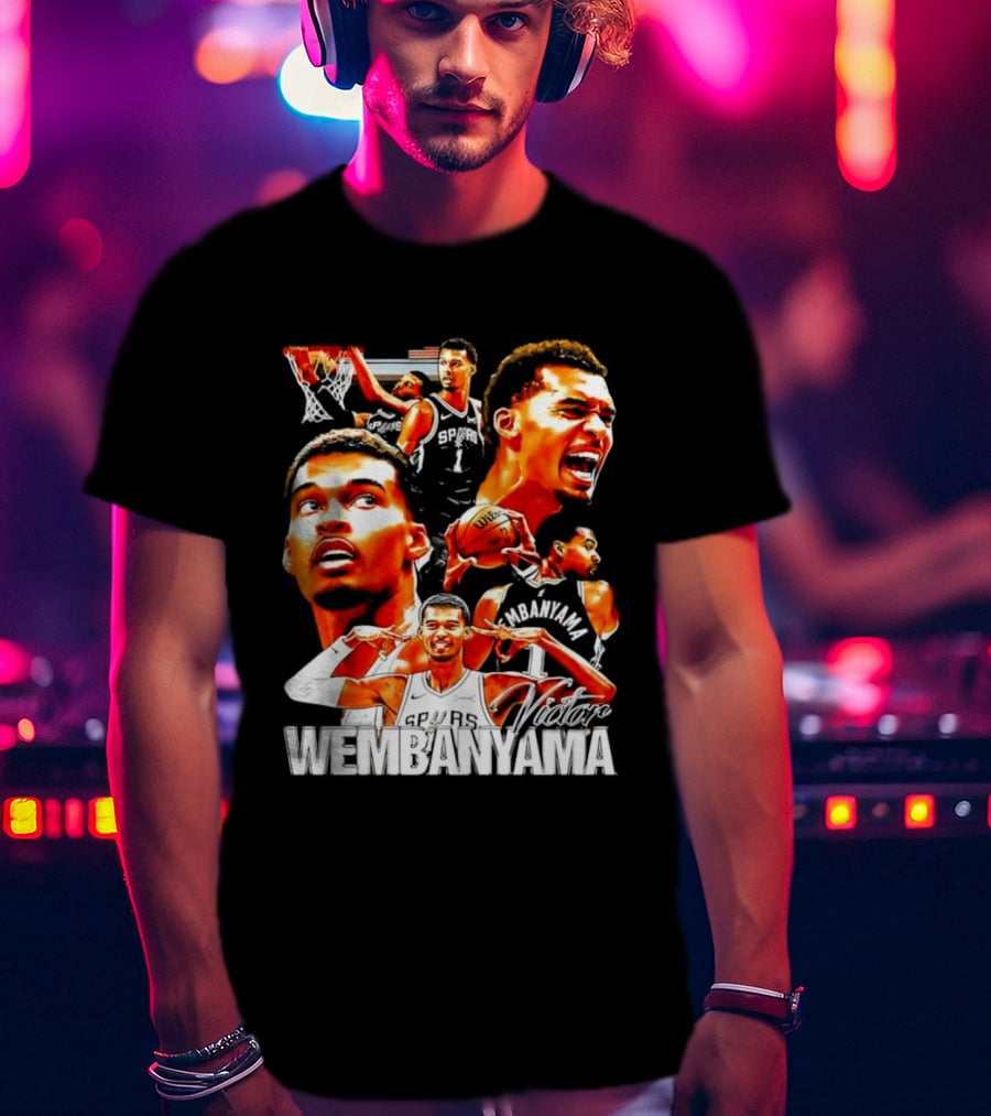 Victor Wembanyama Spurs Basketball Hero Collection T-Shirt