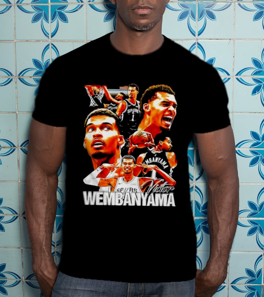 Victor Wembanyama Spurs Basketball Hero Collection T-Shirt
