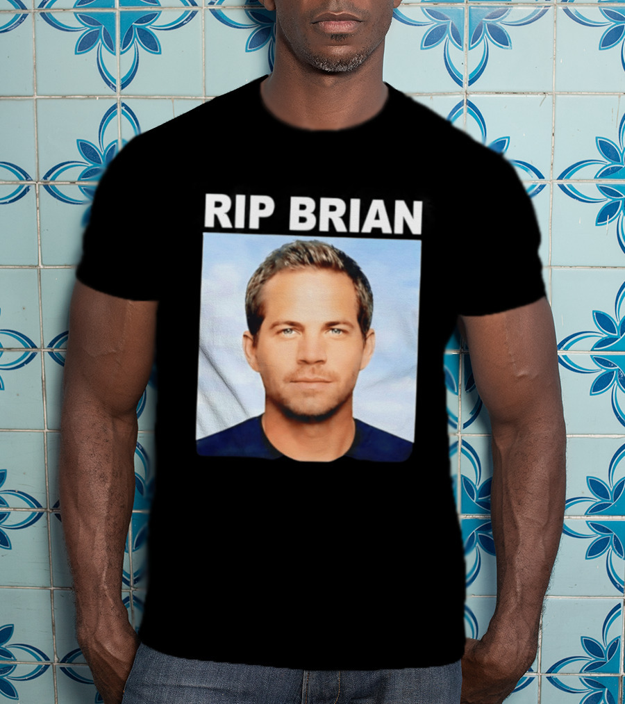 RIP Brian Vin Diesel Tribute Paul Walker Memorial T-Shirt