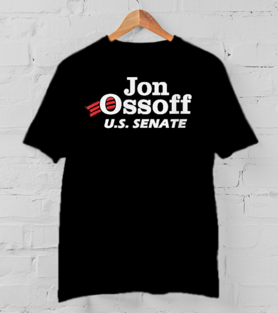 Jon Ossoff U.S. Senate Vote Text With Stripes T-Shirt