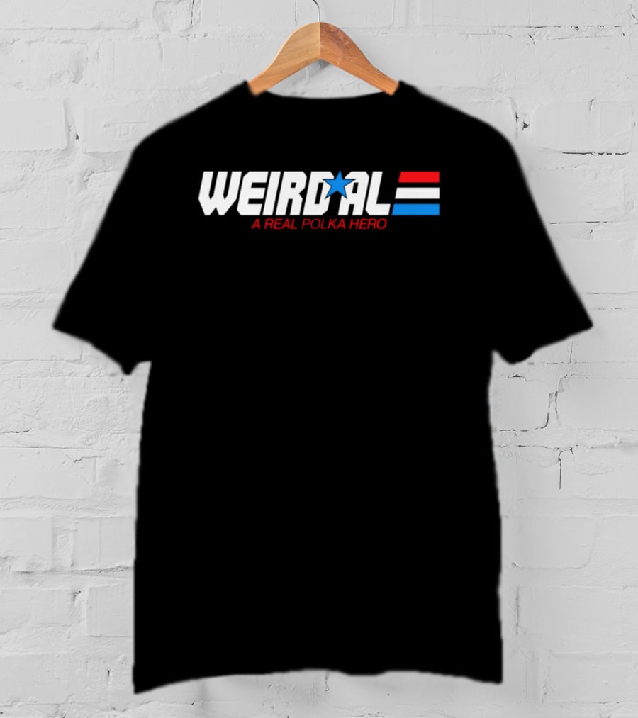 Weird Al Real Polka Hero Star Blue Red White T-Shirt