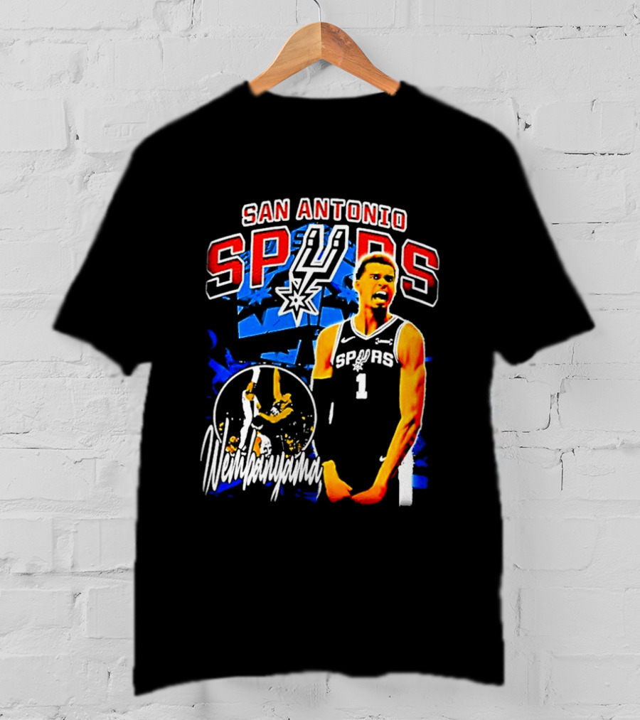 San Antonio Spurs Wembanyama Victor NBA Basketball Player T-Shirt