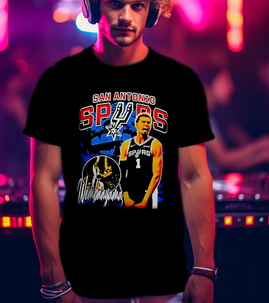 San Antonio Spurs Wembanyama Victor NBA Basketball Player T-Shirt