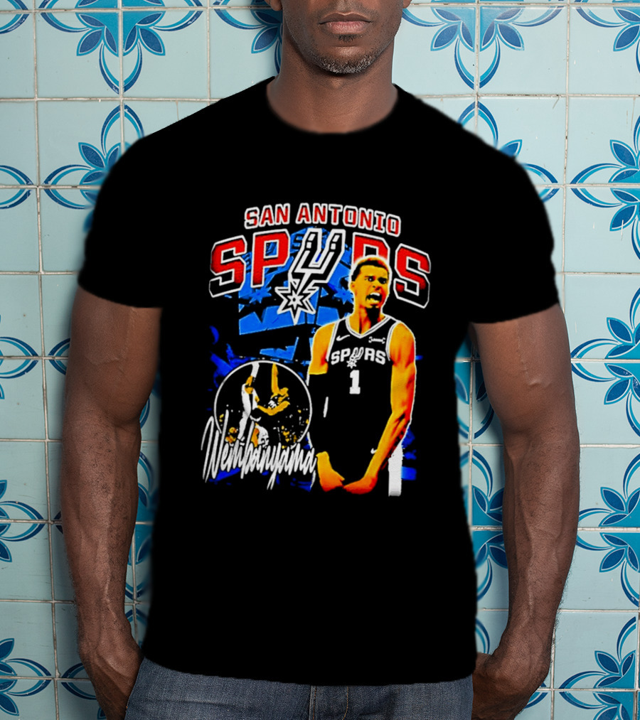 San Antonio Spurs Wembanyama Victor NBA Basketball Player T-Shirt