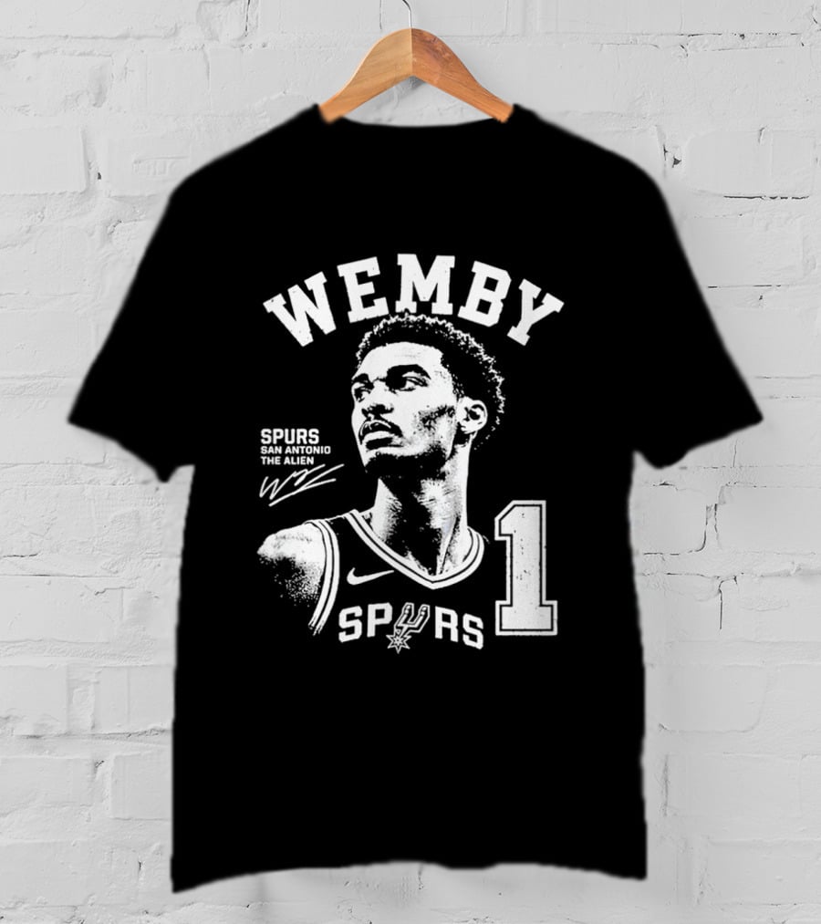 Wemby Victor Wembanyama Spurs The Alien 2026 Basketball Nba San Antonio 1 T-Shirt