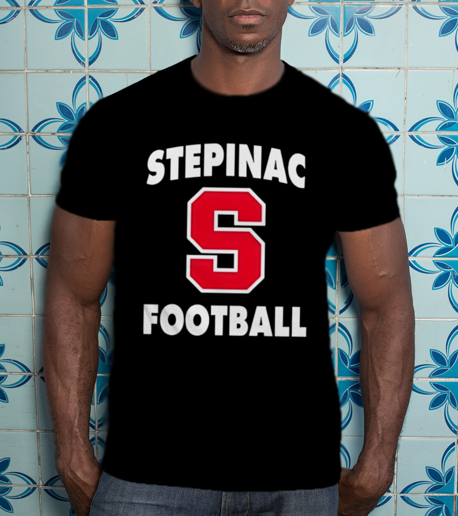 Stepinac Football Red S Bold Lettering T-Shirt