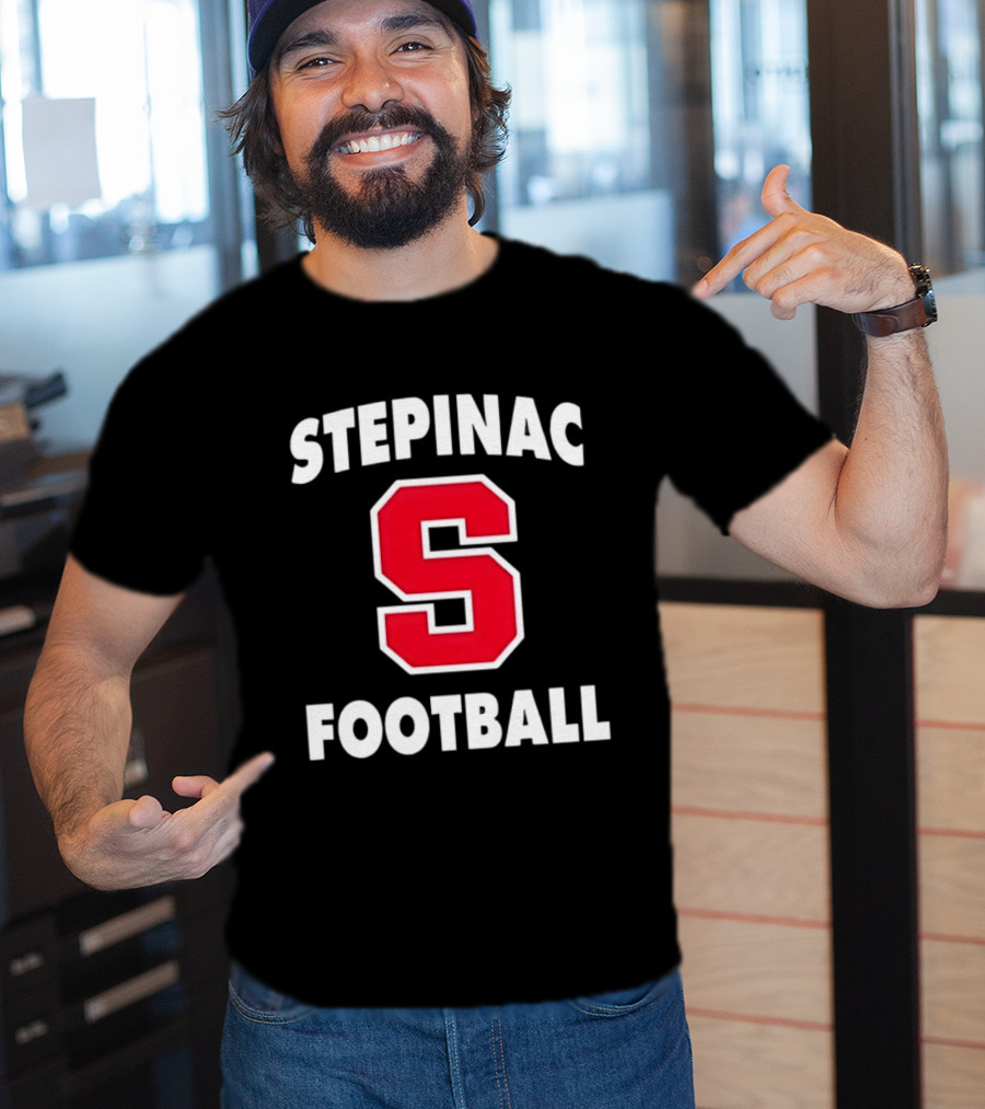 Stepinac Football Red S Bold Lettering T-Shirt