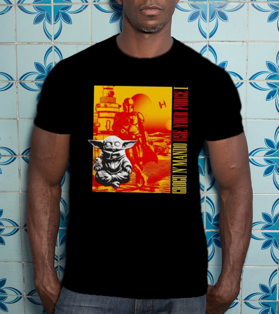 Grogu N' Mando Use Your Force I Star Wars Adventure T-Shirt