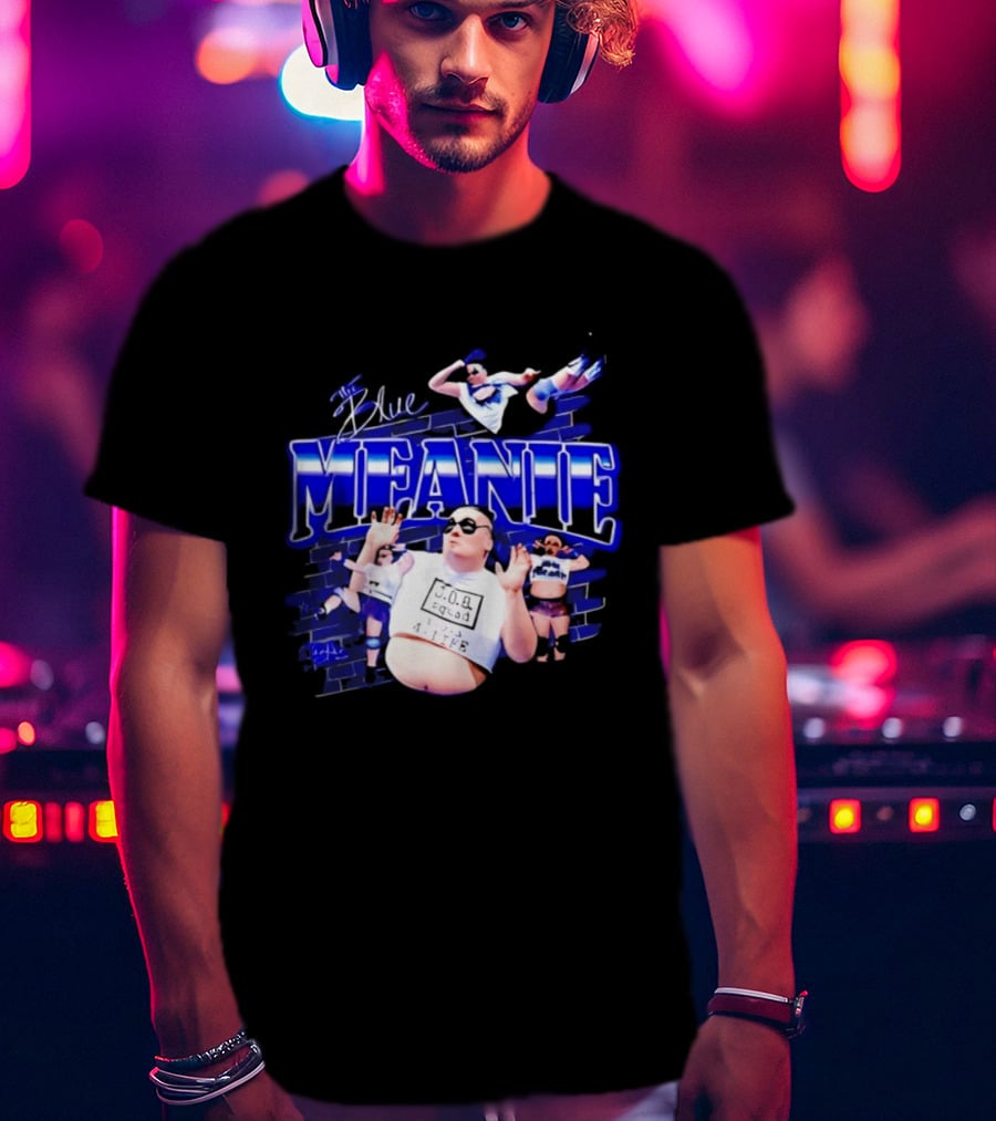 The Blue Meanie Brian Heffron Wrestling T-Shirt