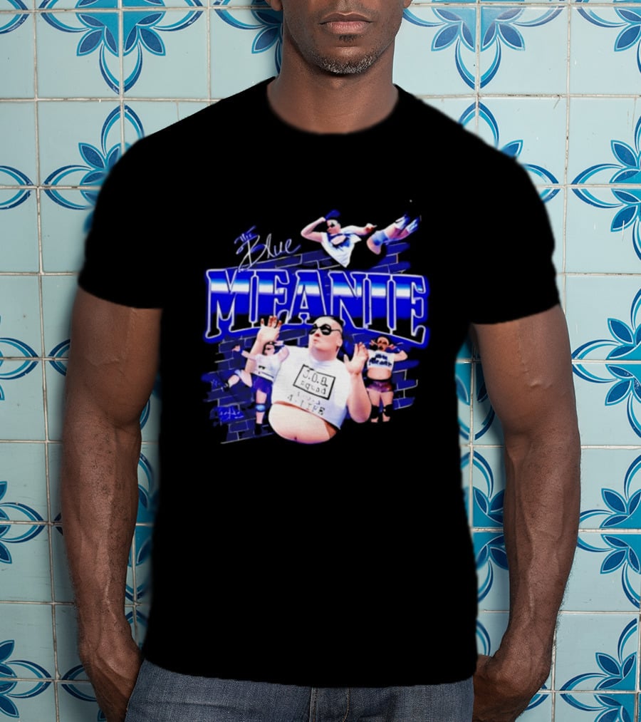 The Blue Meanie Brian Heffron Wrestling T-Shirt