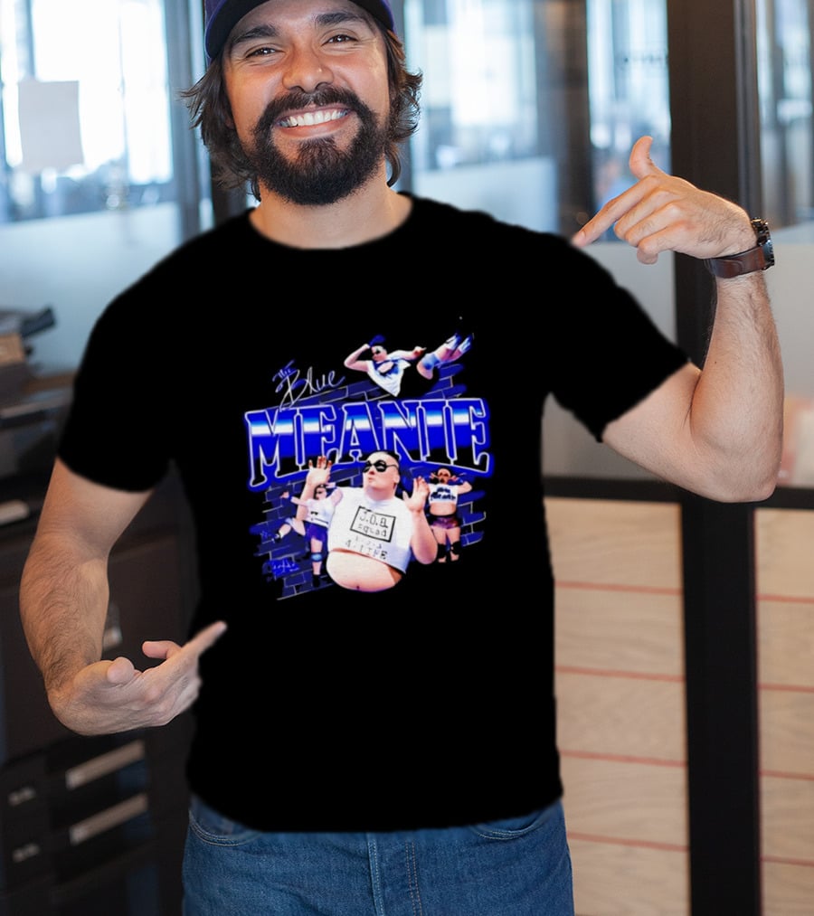 The Blue Meanie Brian Heffron Wrestling T-Shirt
