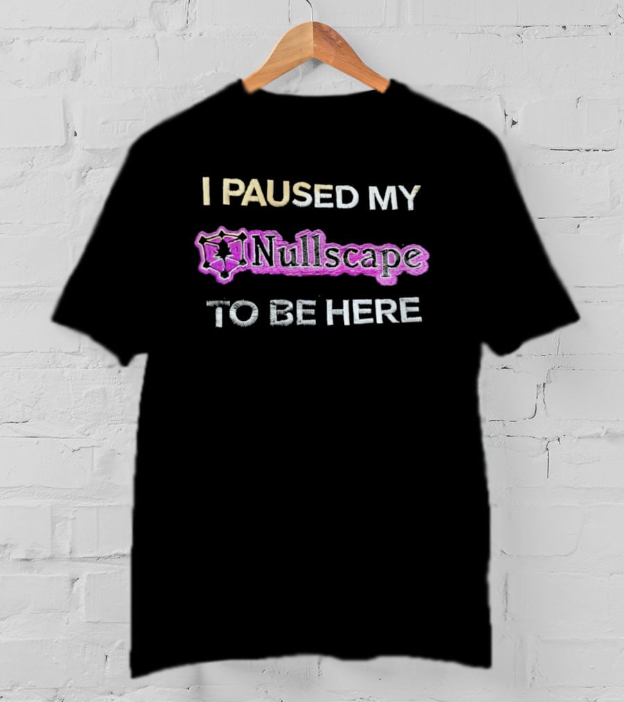 I Paused My Nullscape To Be Here Gaming Meme T-Shirt