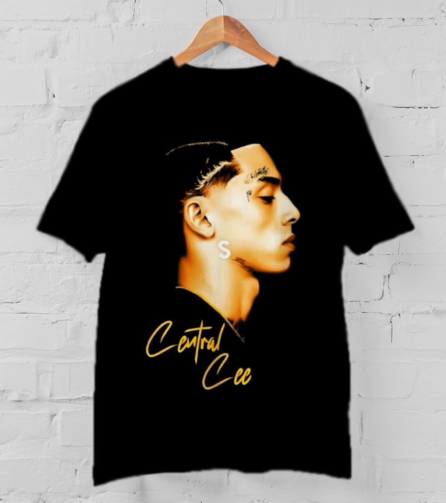 Central Cee Star UK Portrait Profile T-Shirt