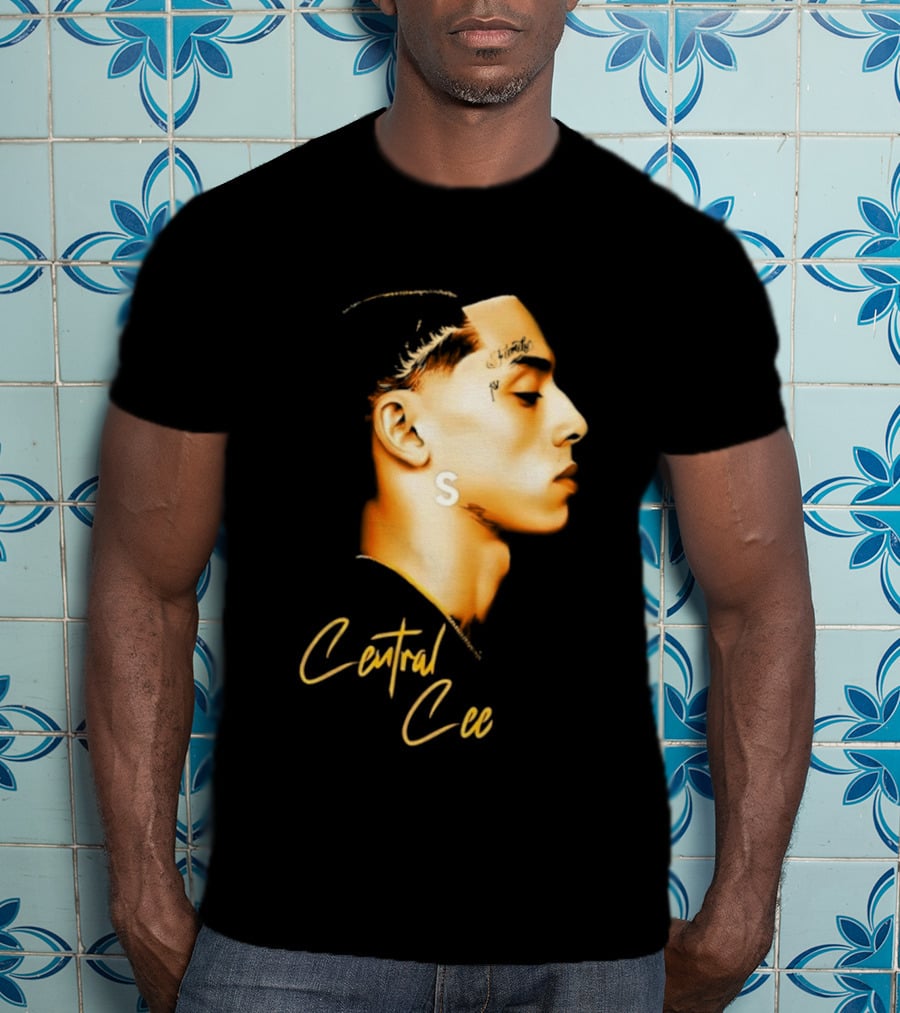 Central Cee Star UK Portrait Profile T-Shirt
