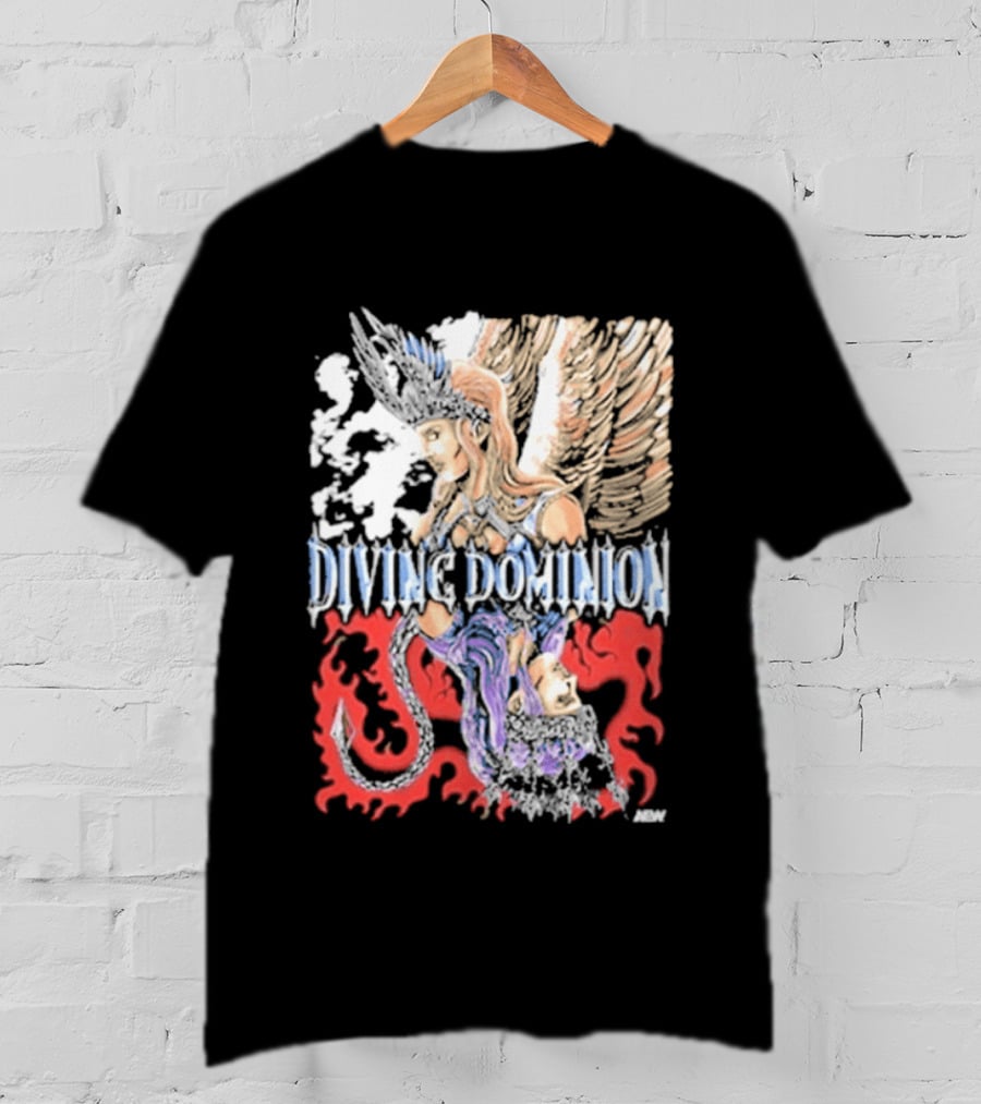 Divine Dominion Angel And Dragon Clash Heaven And Hell T-Shirt