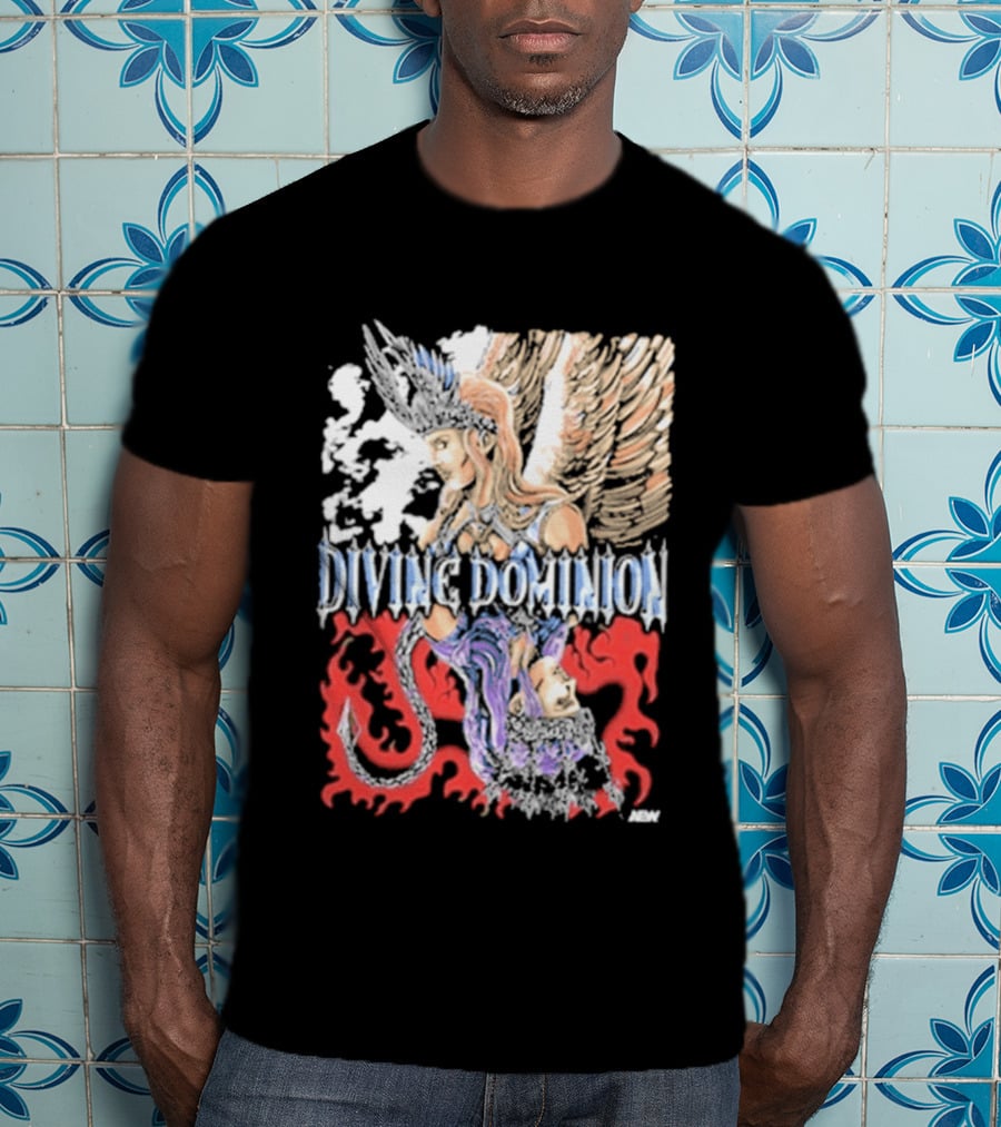 Divine Dominion Angel And Dragon Clash Heaven And Hell T-Shirt