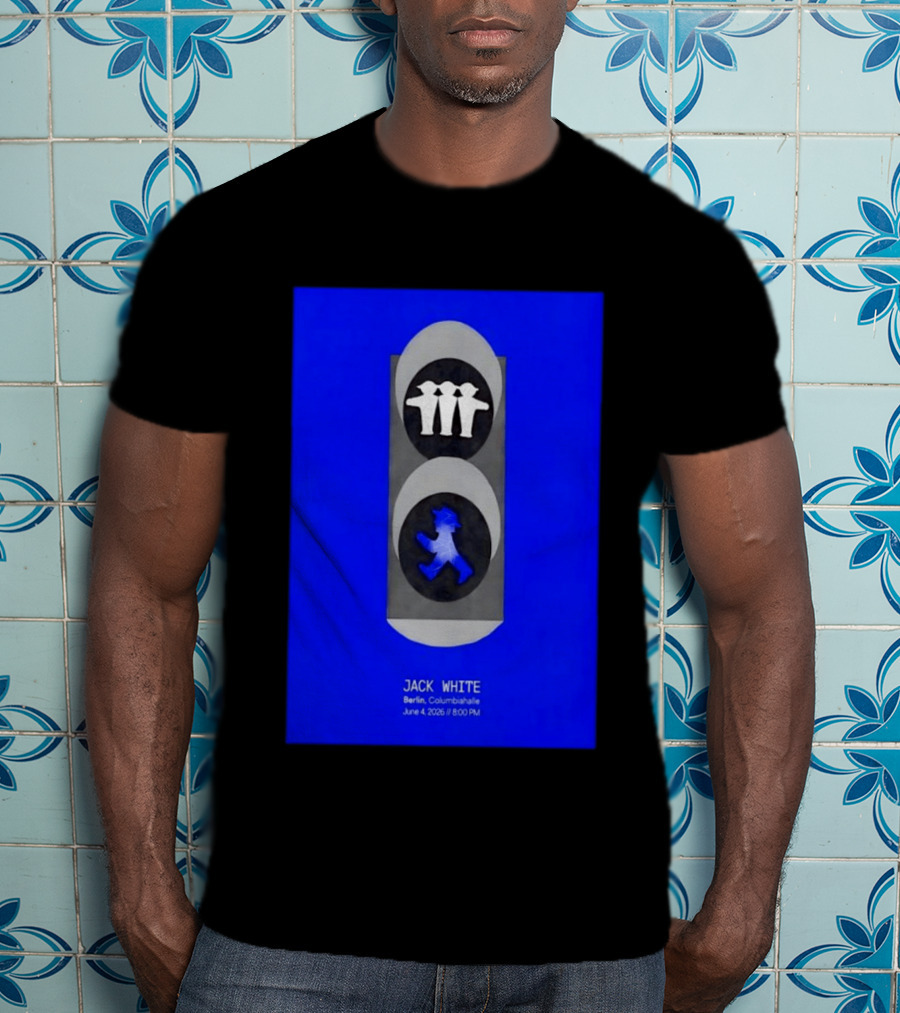 Jack White Berlin Columbiahalle June 4 2026 Ampelmann Traffic Light Icon Concert 8PM T-Shirt