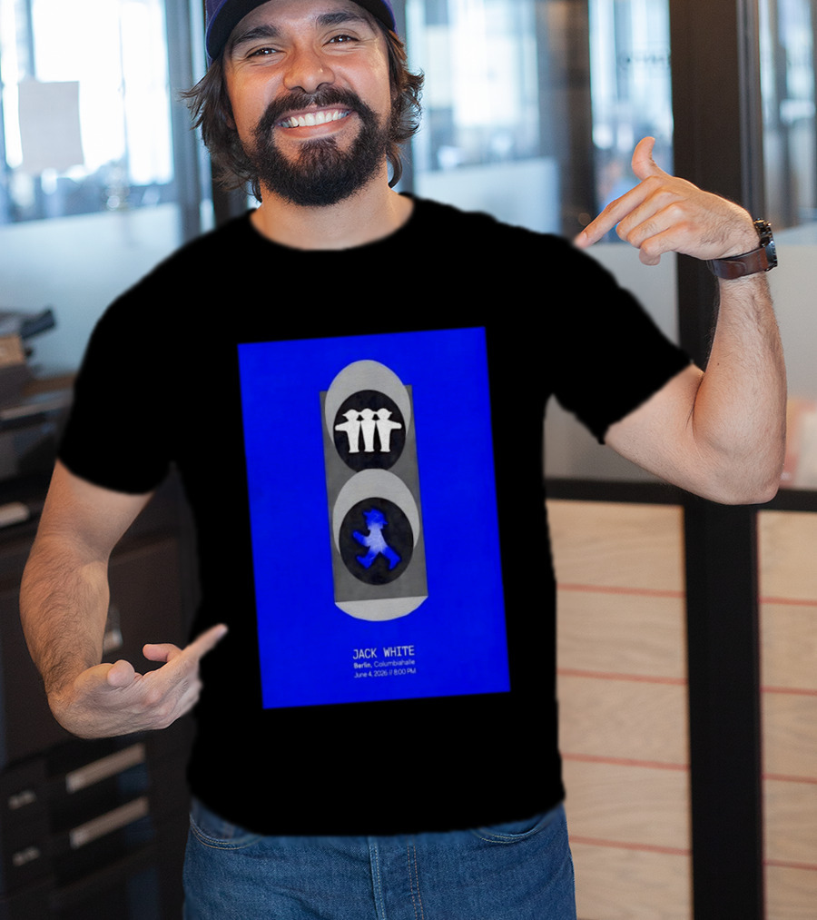 Jack White Berlin Columbiahalle June 4 2026 Ampelmann Traffic Light Icon Concert 8PM T-Shirt