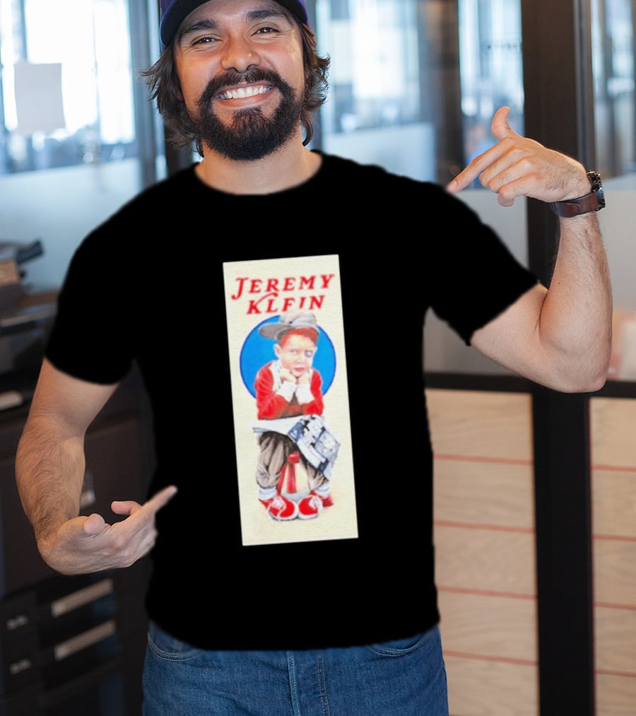 Jeremy Klein World Industries Kid Sitting On Stool T-Shirt