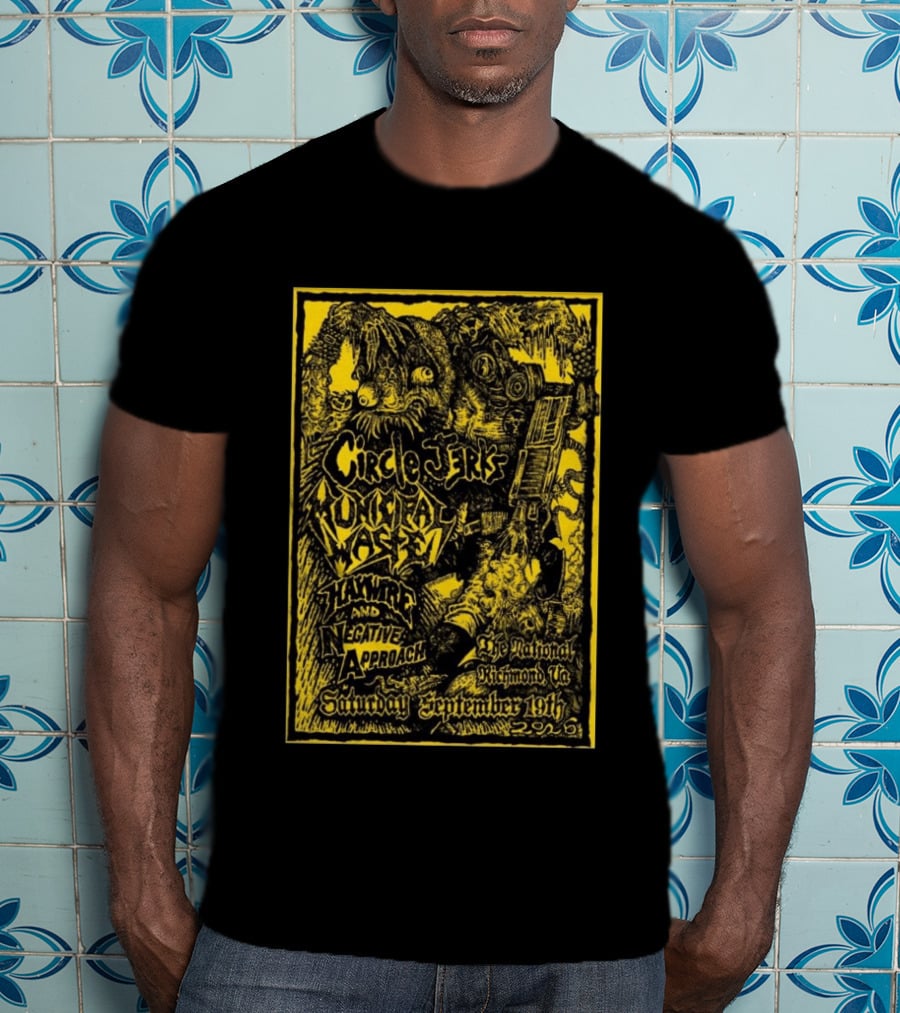Circle Jerks Municipal Waste Hawkwind Negative Approach The National Richmond Va Saturday September 19th 2026 T-Shirt