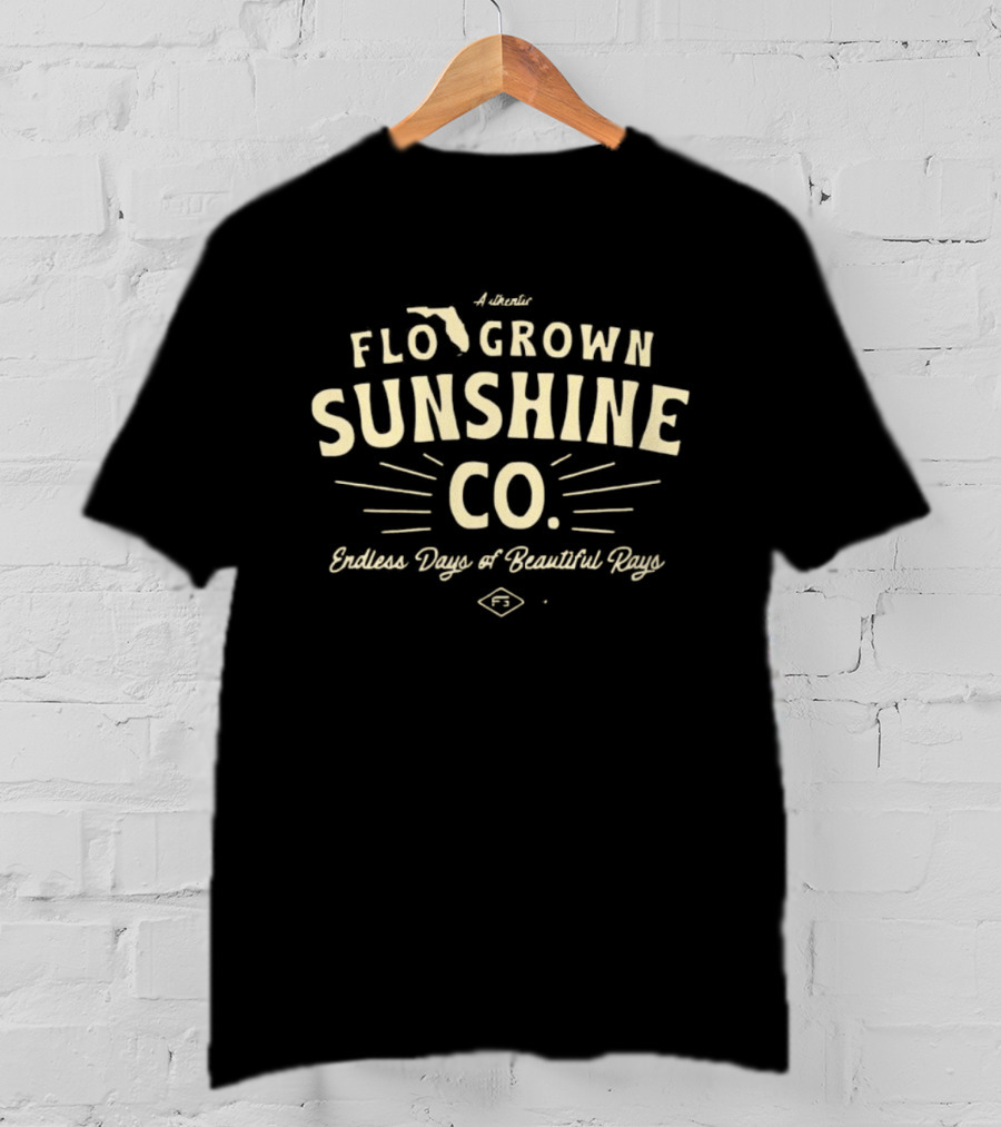 Flo Grown Sunshine Co Endless Days Of Beautiful Rays Florida State T-Shirt