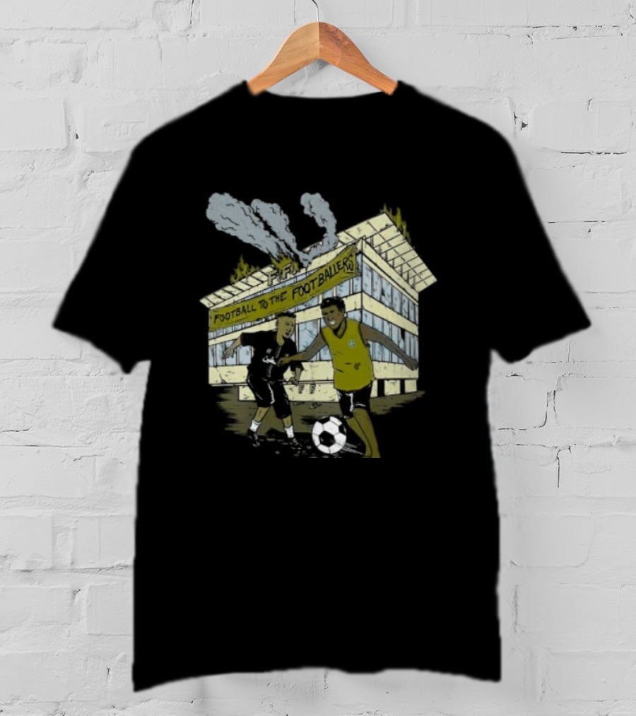 Football To The Footballers Players Soccer Stadium Scene T-Shirt