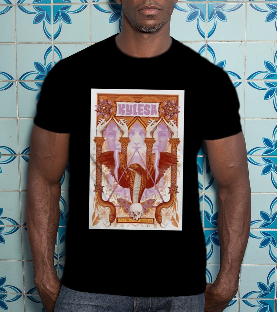 Kylesa Live At Freak Valley Festival 2026 Ornate Serpent Winged Skull Occult T-Shirt
