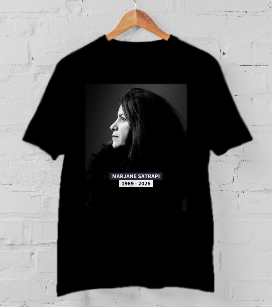 Marjane Satrapi 1969 2026 Impactful Black And White Profile T-Shirt