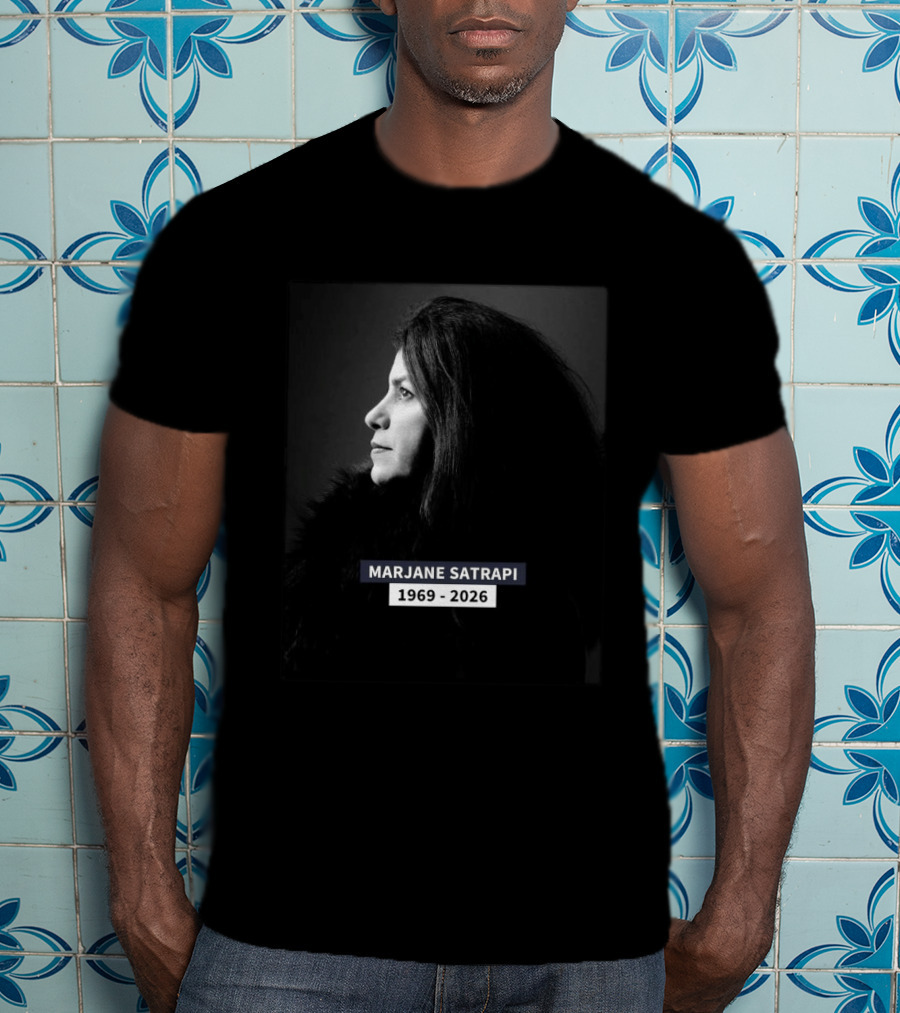 Marjane Satrapi 1969 2026 Impactful Black And White Profile T-Shirt