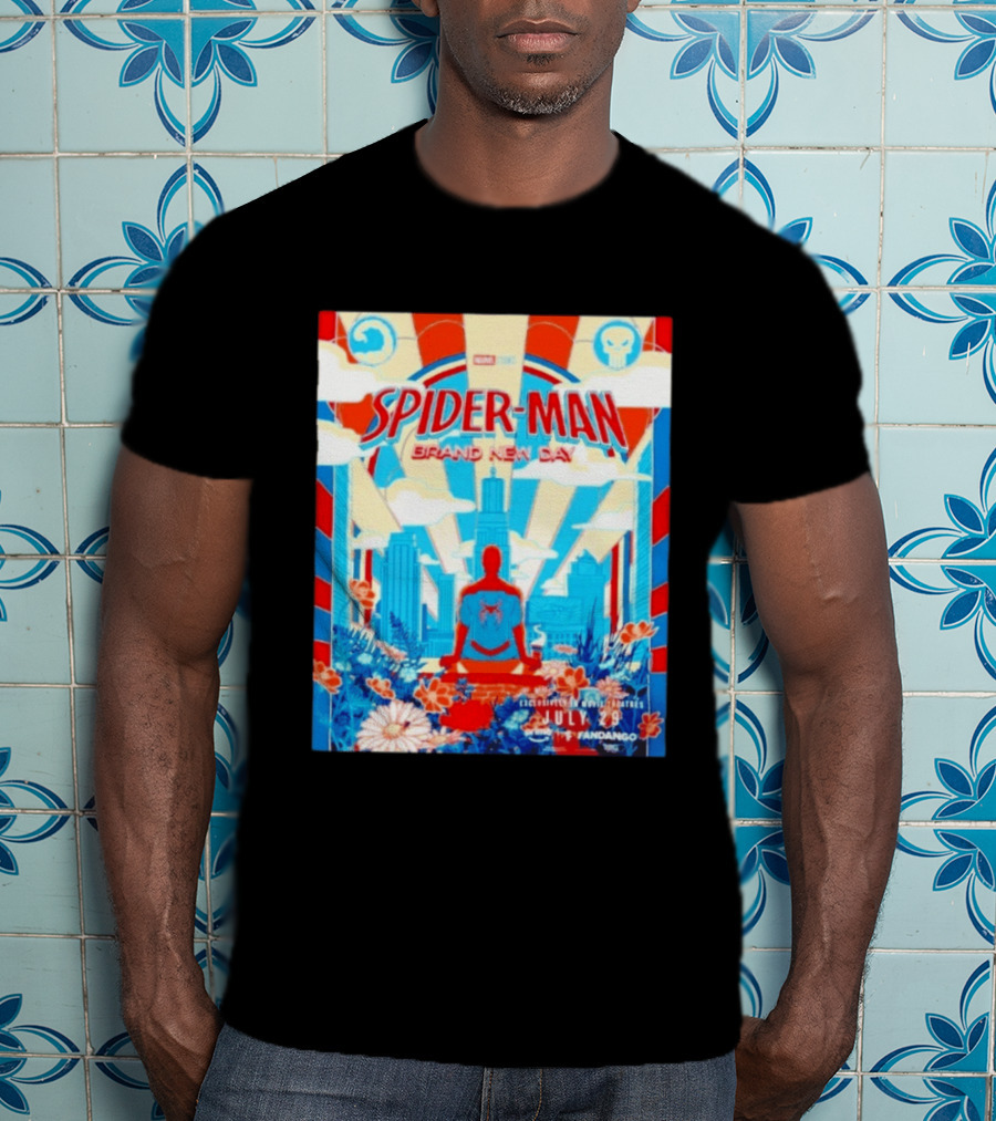 Marvel Studios Spider Man Brand New Day Exclusive Release July 29 Fandango Promotion T-Shirt