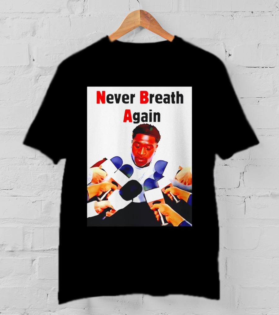 Never Breath Again George Floyd Microphones Press T-Shirt