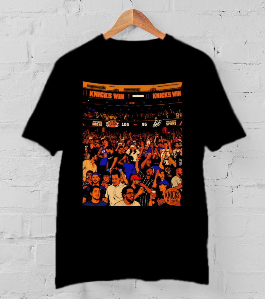 New York Knicks Win 105 95 One City One Team One Dream Energy T-Shirt