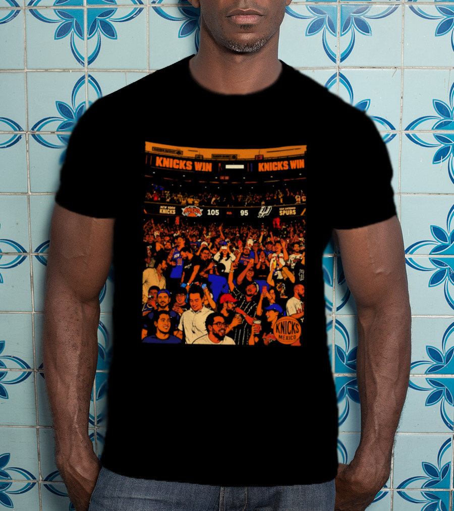 New York Knicks Win 105 95 One City One Team One Dream Energy T-Shirt