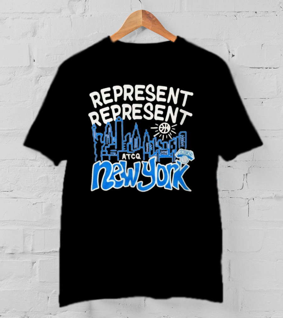 Represent Represent New York Knicks ATCQ NBA Basketball T-Shirt