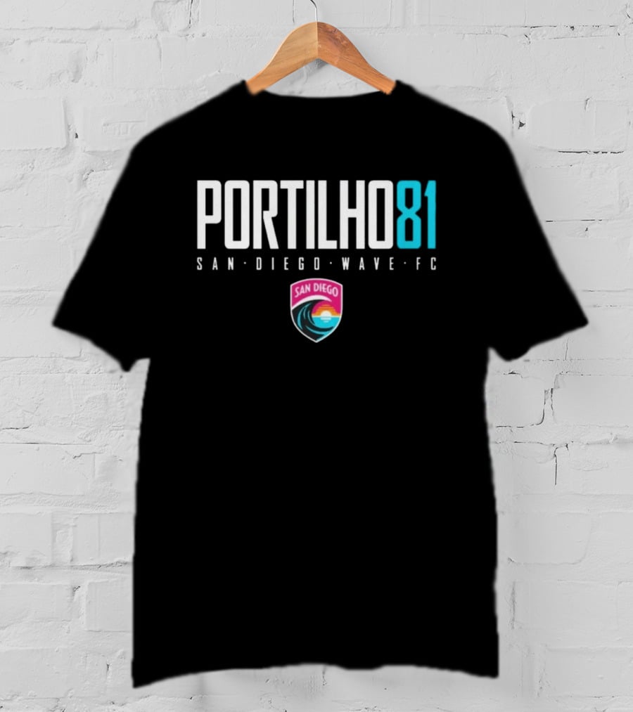 San Diego Wave FC Portilho 81 Sports San Diego Wave FC T-Shirt