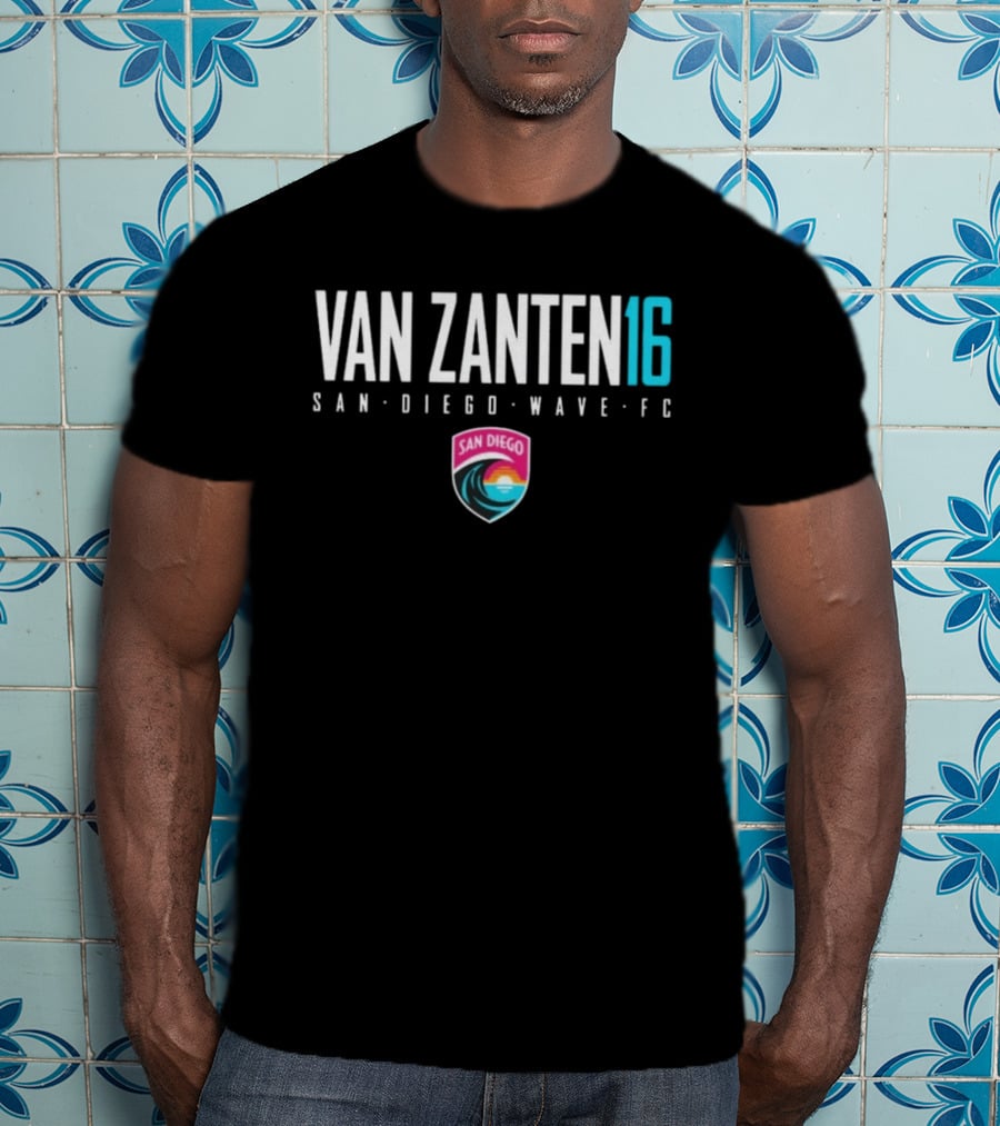 Van Zanten 16 San Diego Wave FC NWSL Soccer T-Shirt