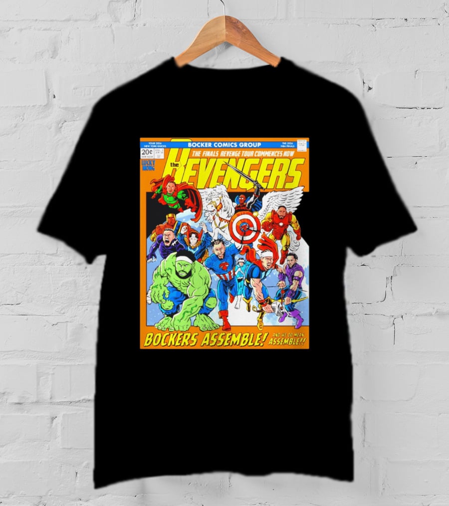New York Knicks Bocker Comics Finals Revenge Tour Bockers Assemble T-Shirt