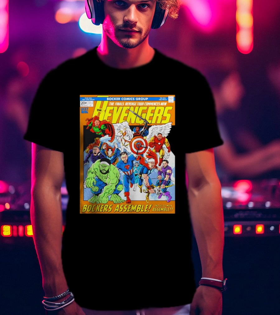 New York Knicks Bocker Comics Finals Revenge Tour Bockers Assemble T-Shirt