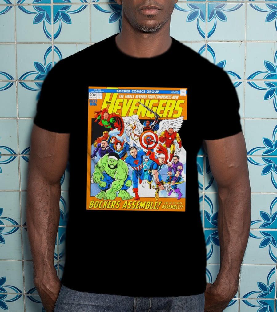 New York Knicks Bocker Comics Finals Revenge Tour Bockers Assemble T-Shirt