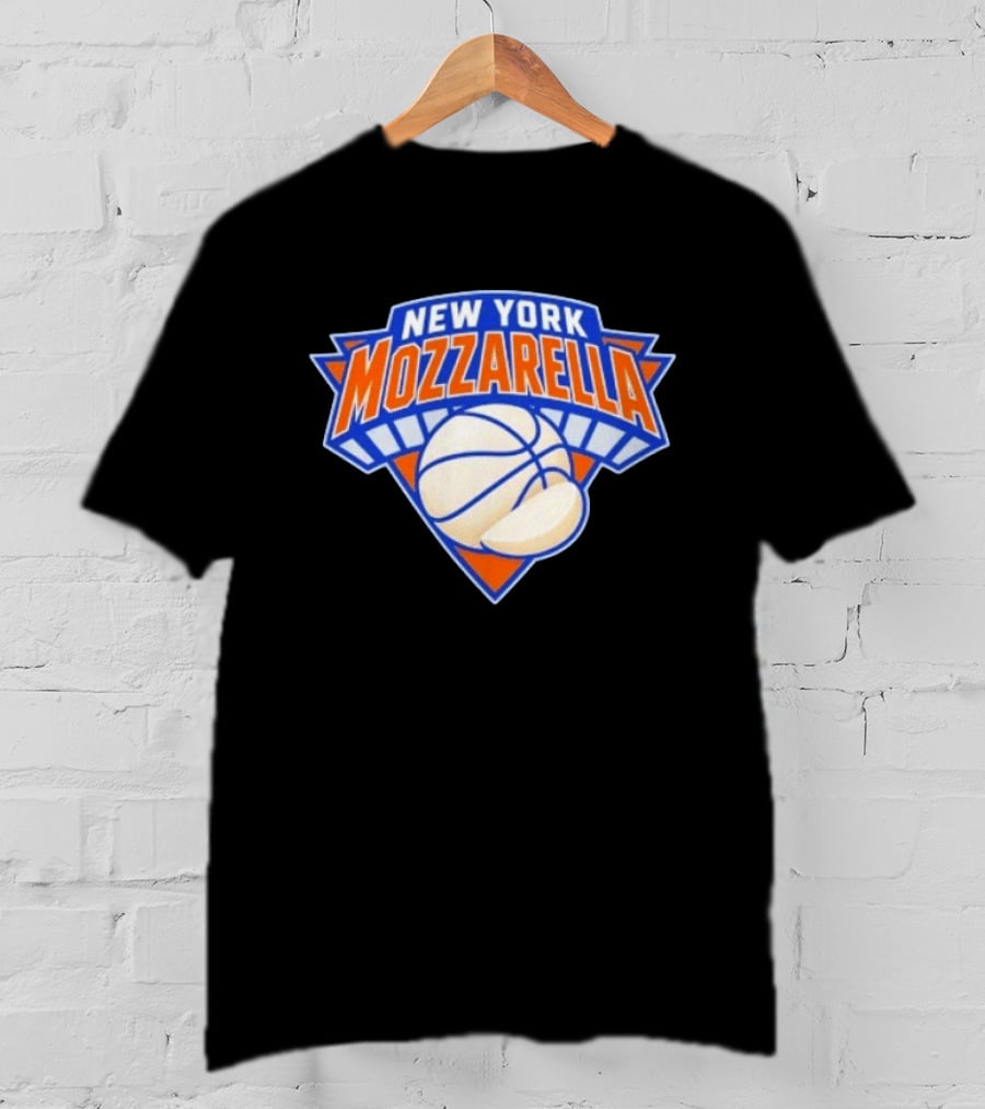 New York Mozzarella Basketball NY Knicks T-Shirt