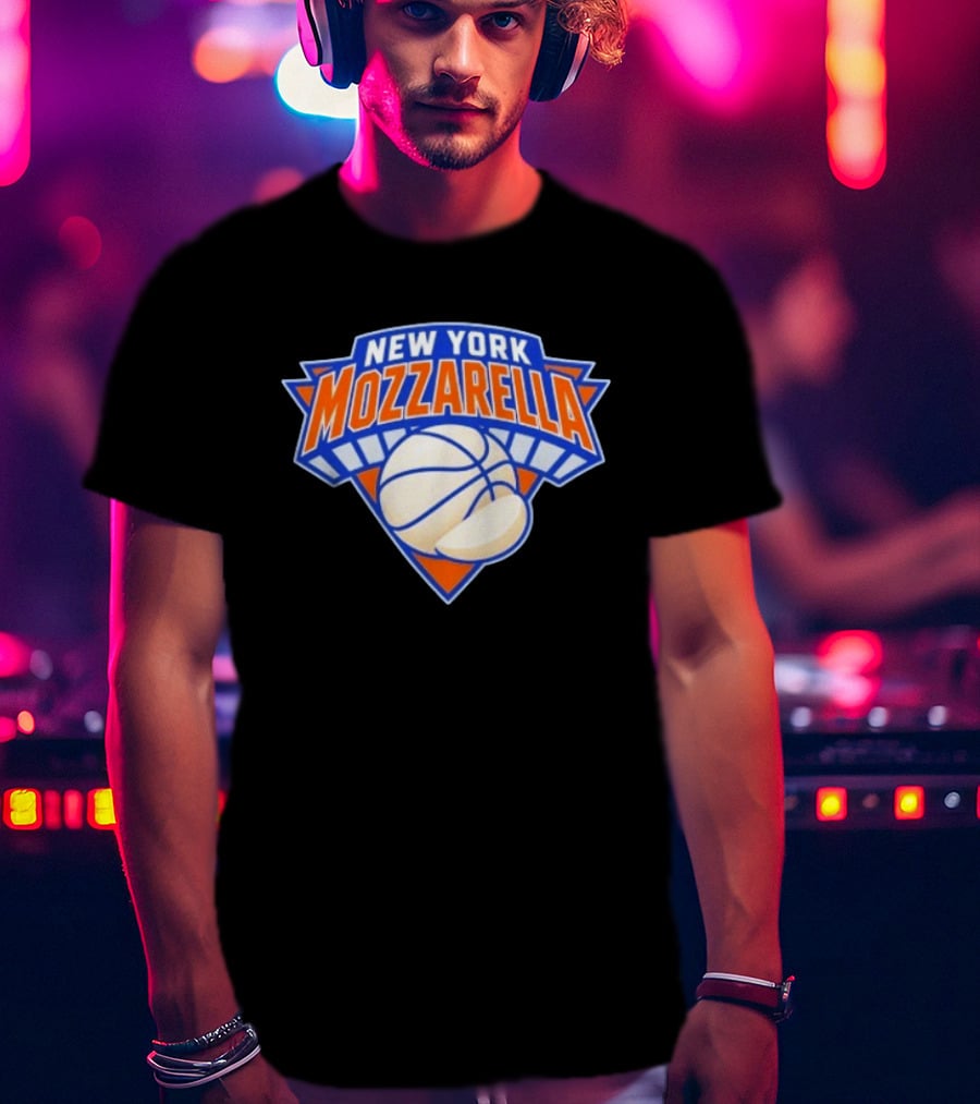 New York Mozzarella Basketball NY Knicks T-Shirt