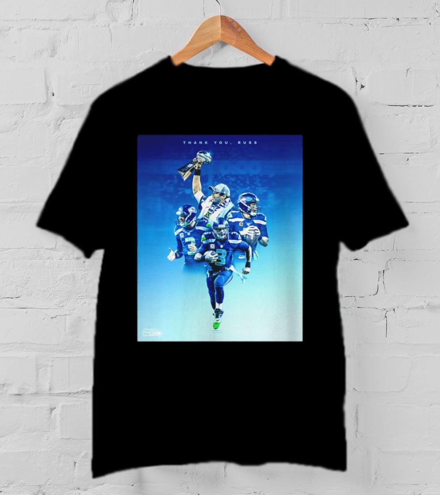Thank You Russ Seattle Seahawks Russell Wilson Super Bowl 3 T-Shirt