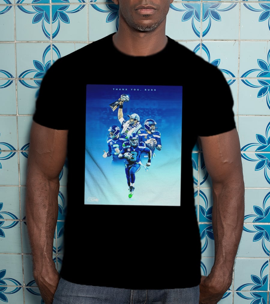 Thank You Russ Seattle Seahawks Russell Wilson Super Bowl 3 T-Shirt