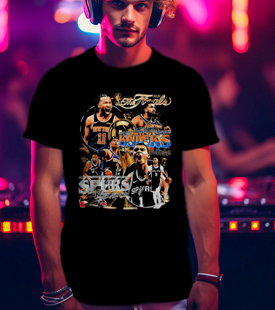 NBA 2026 Finals New York Knicks Vs San Antonio Spurs Matchup Highlights T-Shirt