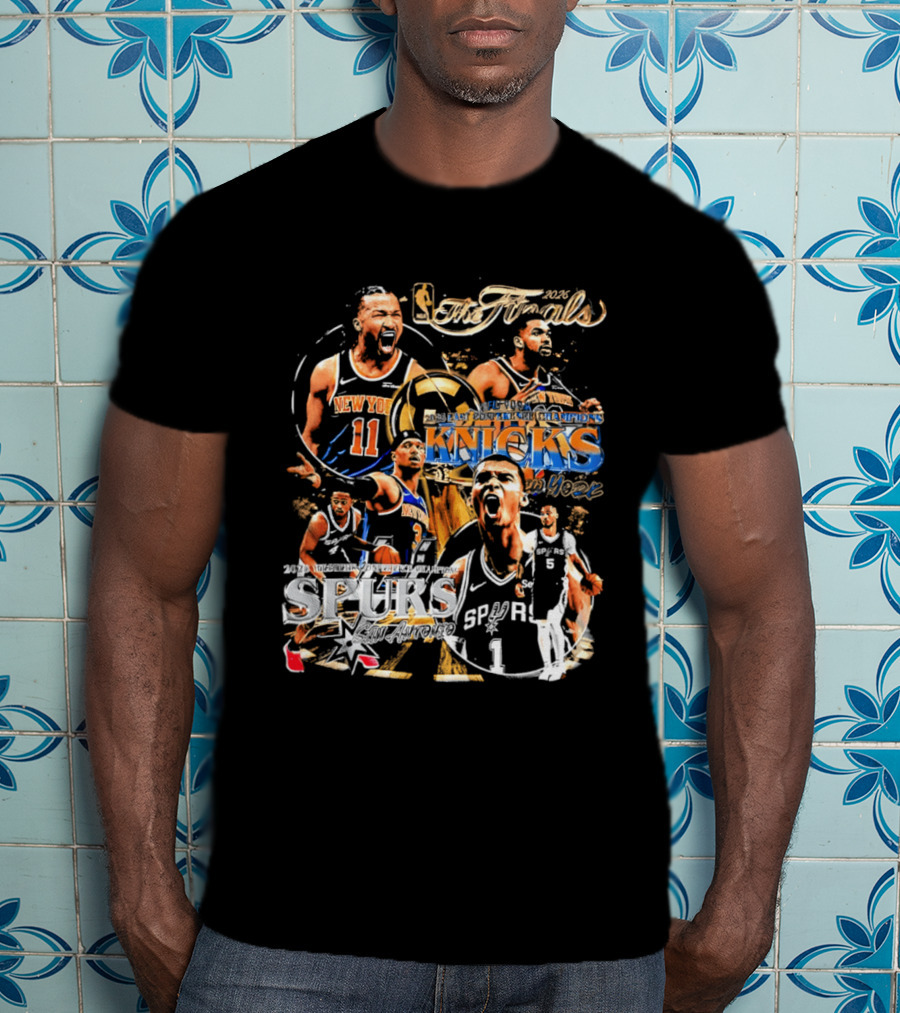 NBA 2026 Finals New York Knicks Vs San Antonio Spurs Matchup Highlights T-Shirt