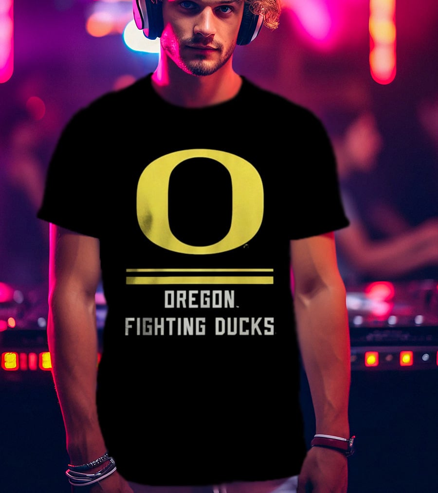 Oregon Fighting Ducks Yellow O T-Shirt